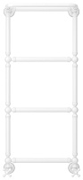 Сунержа Ренессанс Полотенцесушитель водяной 40x96h, цвет: белый 12-0281-9640