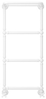 Сунержа Ренессанс Полотенцесушитель водяной 40x96h, цвет: матовый белый 30-0281-9640