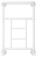 Сунержа Ренессанс Полотенцесушитель водяной 40x66h, цвет: белый 12-0282-6640