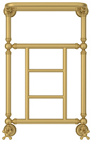 Сунержа Ренессанс Полотенцесушитель водяной 40x66h, цвет: матовое золото 032-0282-6640