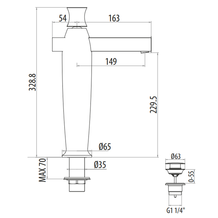 Gattoni Intersezione Смеситель для раковины на 1 отверстие, цвет: хром 4742/47C0cr