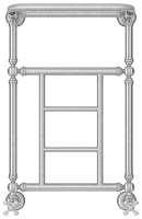 Сунержа Ренессанс Полотенцесушитель водяной 40x66h, цвет: сатин 071-0282-6640