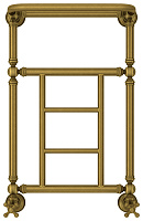 Сунержа Ренессанс Полотенцесушитель водяной 40x66h, цвет: состаренная бронза 05-0282-6640