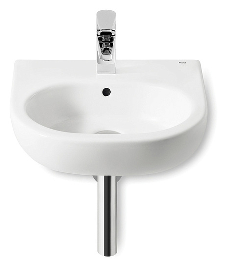 Roca Meridian Раковина подвесная 45х42 см, с переливом, без донного клапана, цвет: белый глянцевый 327245000