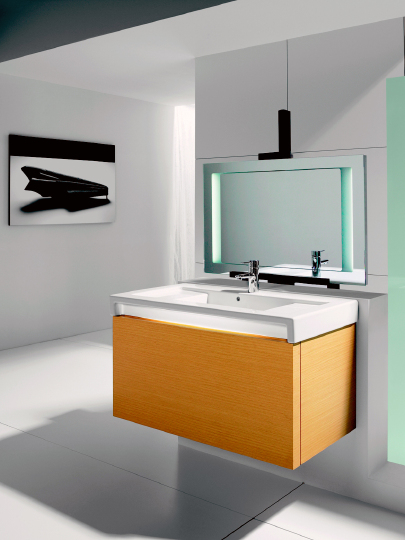 Roca Stratum Раковина подвесная 90х50 см, без перелива, цвет: белый глянцевый 327632000