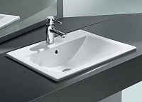 Roca Diverta Раковина 55х42,5см c 1 отв под смес. с переливом, цвет: белый 32711600Y