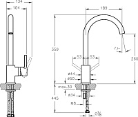 Смеситель VitrA Minimax S  для кухонной мойки A42091EXP