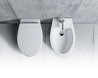 Simas Lft Spazio Унитаз приставной 53х34см, слив универсальный, цвет: белый гляневый LFT20 bi rimless