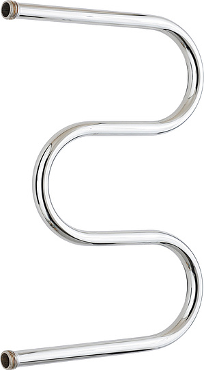 Стилье М-образный Полотенцесушитель водяной для ГВС 38,5x62,8h см, цвет: без покрытия 00004-6040