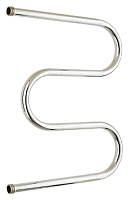 Стилье М-образный Полотенцесушитель водяной для ГВС 48,5x62,8h см, цвет: без покрытия 00004-6050