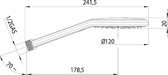 Bossini Agua Fit Air Ручной душ, 1 вид струи, цвет: chrome B00172.030