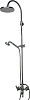 Bossini Liberty Душевая стойка: смеситель, ручной и верхний душ, 1 вид струи, шланг, цвет: chrome L01203.030