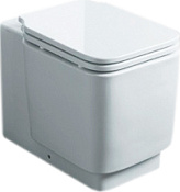 Simas Flow Унитаз приставной, безободковый, универсальный слив, цвет белый глянцевый FL61