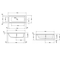 Duravit D-Code Ванна акриловая прямоугольная 170х70 см, цвет белый 700097000000000