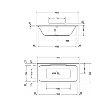Duravit DuraStyle Ванна 190х90 cм, акриловая,цвет белый 700299000000000