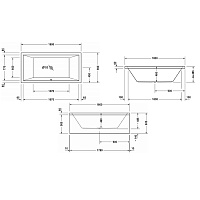 Duravit Starck Ванна акрил прямоугольная 180x90 см, цвет белый 700052000000000