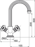 Смеситель Cezares Olimp LS2 01 M для раковины OLIMP-LS2-01-M