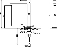 Смеситель Cezares Molveno LLPM 01 Cr для кухонной мойки MOLVENO-LLPM-01-Cr