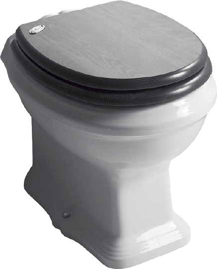 Simas Arcade Унитаз напольный с горизонтальным сливом 55х36,5 см, без крышки, цвет: белый глянцевый AR811