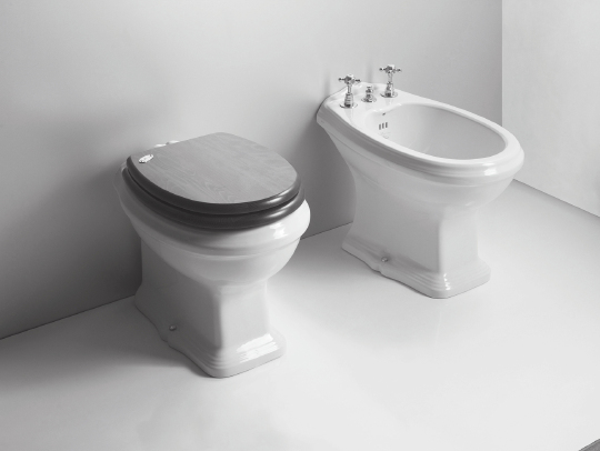 Simas Arcade Унитаз напольный с горизонтальным сливом 55х36,5 см, без крышки, цвет: белый глянцевый AR811