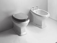 Simas Arcade Унитаз напольный с горизонтальным сливом 55х36,5 см, без крышки, цвет: белый глянцевый AR811