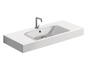 Kerasan Cento Раковина подвесная/накладная 100x45 см, с 1 отверстием под смеситель, цвет: Bianco 355001*1