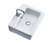 Kerasan Ego Раковина подвесная 60x43 см, с 1 отверстием под смеситель и переливом, цвет: Bianco 324201*1