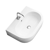 Kerasan Flo Раковина подвесная 60x42 см, с 1 отверстием под смеситель и переливом, цвет: Bianco 314201*1