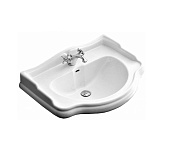 Kerasan Retro Раковина подвесная 55x46,5 см, с 1 отверстием под смеситель и переливом, цвет: Bianco 104501*1