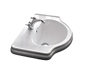 Kerasan Retro Раковина подвесная 62x45,5 см, с 1 отверстием под смеситель и переливом, цвет: Bianco 103001*1