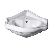 Kerasan Retro Раковина подвесная угловая 57,5x58, с 1 отвер. под смеситель и переливом, цвет: Bianco 103201*1