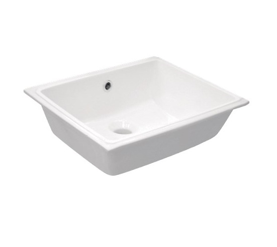 Kerasan Slim Раковина встраиваемая снизу на 50 см, 55x34 см, без перелива, цвет: Bianco 022901