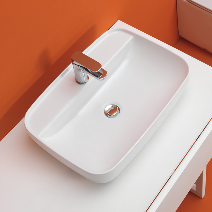 Kerasan Tribeca Раковина встраиваемая сверху/накладная 60х43 см, цвет: Bianco 514201*1