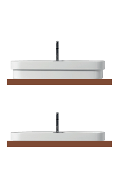 Kerasan Tribeca Раковина встраиваемая сверху/накладная 60х43 см, цвет: Bianco 514201*1