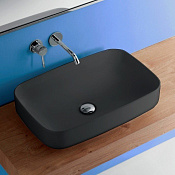Kerasan Tribeca Раковина чаша 60x38x15h см, без перелива, цвет: Nero matt 514131