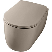 Kerasan Nolita Унитаз подвесной 55x35 см, безободковый, с креплением, цвет: Nocciola matt 531481
