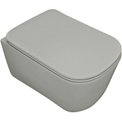 Kerasan Tribeca Унитаз подвесной 54x35 см безободковый, с креплением, без сидения, цвет: Grigio matt 511459