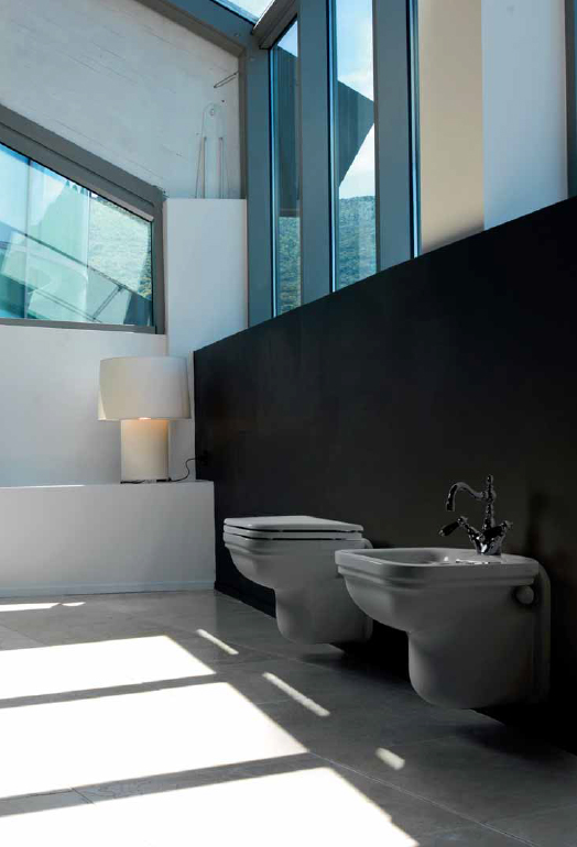 Kerasan Waldorf Унитаз подвесной 55x37 см, без сидения и крепления, цвет: Bianco lucido 411501