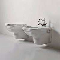 Kerasan Waldorf Унитаз подвесной 55x37 см, без сидения и крепления, цвет: Bianco lucido 411501