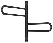 Сунержа Парео 4.0 Полотенцесушитель электр. 53,5x56,7h, прав., цвет: темн. титан муар 15-0823-0567