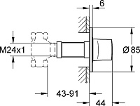 Grohe Ondus Запорный вентиль, цвет: хром 19444000