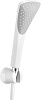 Kludi Fizz Душевой гарнитур: душевая лейка с 1 видом струи, держатель, шланг 125 см, цвет: белый 6765091-00