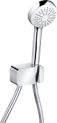 Kludi Logo Душевой гарнитур: душевая лейка с 1 видом струи, держатель, шланг 125 см, цвет: хром 6867005-00