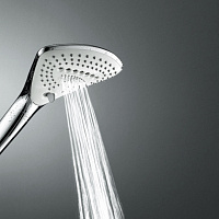 Kludi Fizz Душевой гарнитур: душевая лейка 3 вида струи, держатель, шланг 125 см, цвет: белый/хром 6775091-00