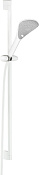 Kludi Fizz Душевой гарнитур: штанга 91,5 см, шланг 160 см, душевая лейка 3 вида струи, цвет: белый 6774091-00