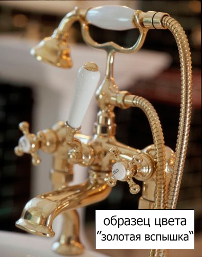 Paffoni Belinda Душевой гарнитур, круглый, 6.4х30хh15 см, цвет: золото ZDUP035GF