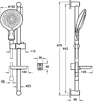 Душевой гарнитур VitrA Samba 5F A45655EXP