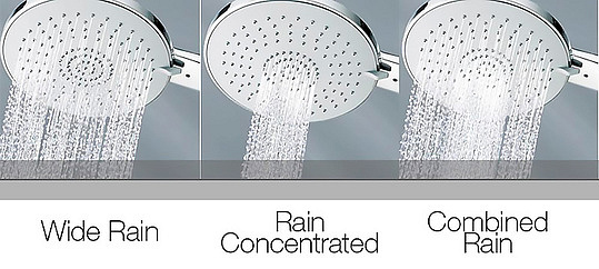 Bossini Mixa Ручной душ, 3 вида струи, цвет: chrome B00168.030