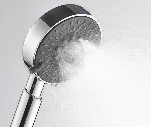 Wasserkraft Душевая лейка 10х3,2хh23,4 см, цвет: хром A036