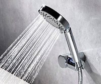 Wasserkraft Душевая лейка 10,2х2хh22,3 см, цвет: хром A032